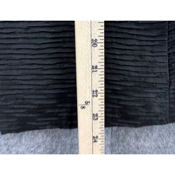 Eileen Fisher Jacket Small Petite Black Silk Texture Magnetic Button Minimalist - Picture 9 of 12